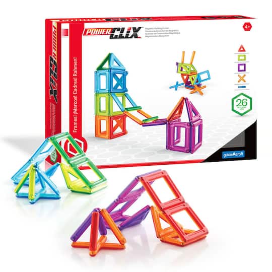 Guidecraft PowerClix&#xAE; Frames Magnetic Building Set